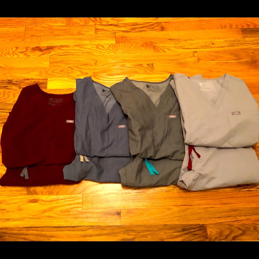 Figs Scrubs, one pocket top & kade cargo pant
